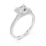 Gold Ring DDLR-919, White Gold, view 2