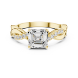 Gold Ring DDLR-1112, Yellow Gold, view 4