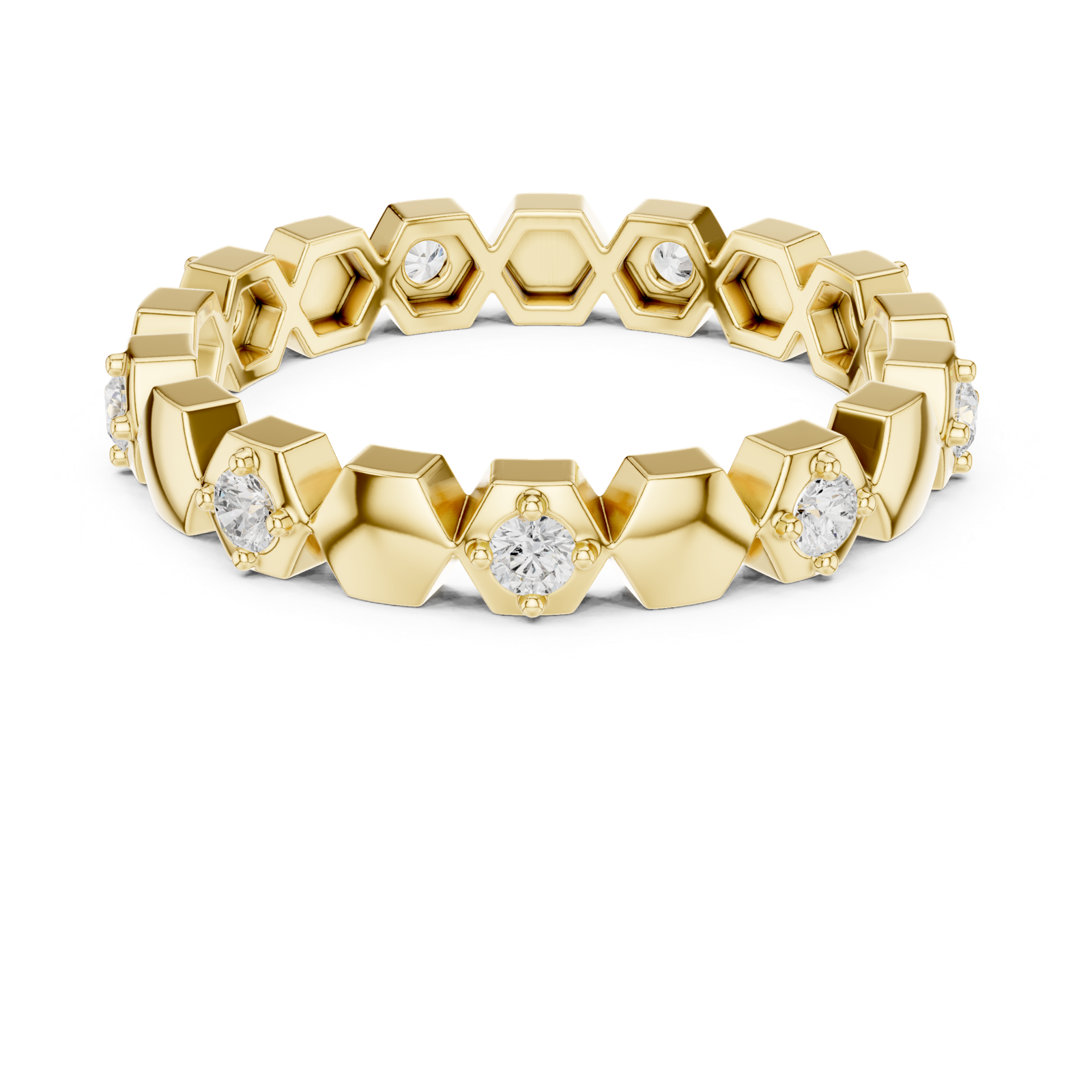 Gold Ring L22-R5, Yellow Gold, view 4