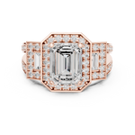 Gold Ring DDLR-266, Rose Gold, view 4
