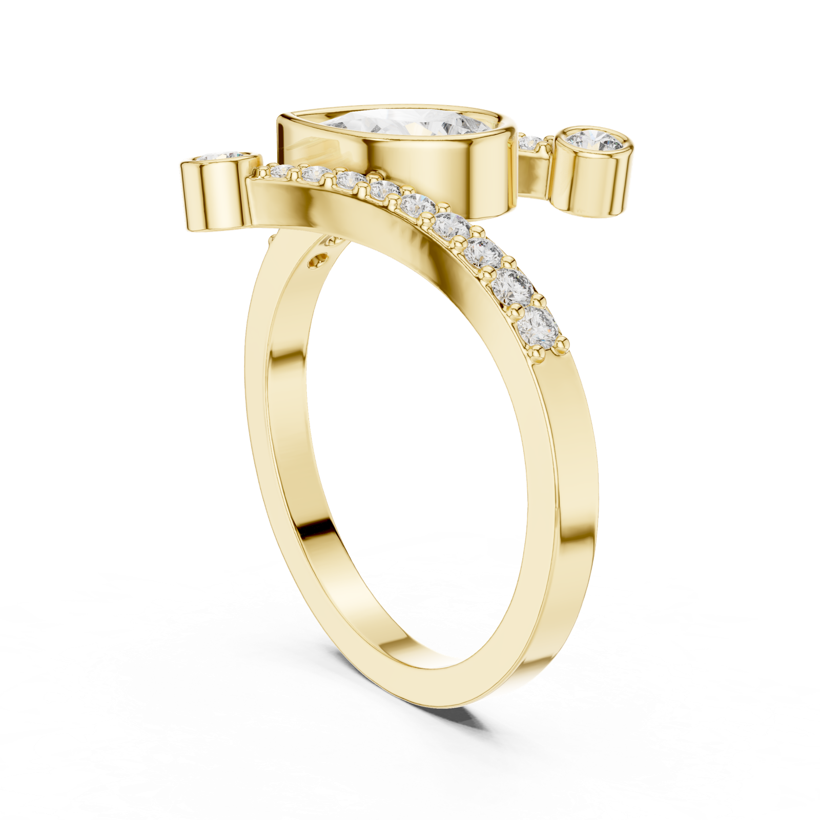 Gold Ring ALR-276, Yellow Gold