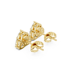 Gold Earrings APS-02-E, Yellow Gold, view 2