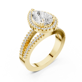 Gold Ring DDLR-350, Yellow Gold, view 2