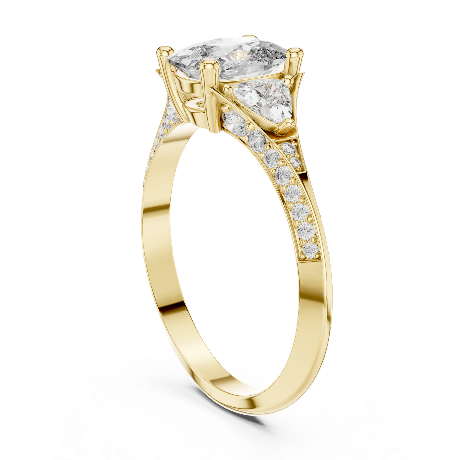Gold Ring 00001L (44), Yellow Gold, view 1