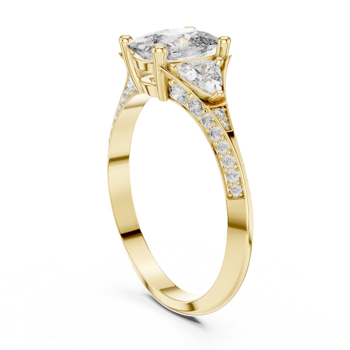 Gold Ring 00001L (44), Yellow Gold, view 1