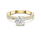 Gold Ring DDLR-1097, Yellow Gold, view 4