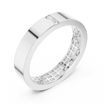 14K Solid Gold Lab Diamond Solitaire Ring, White Gold, view 2