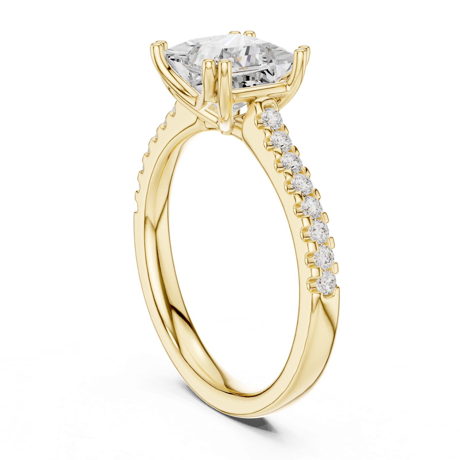 Gold Ring DDLR-735, Yellow Gold, view 1
