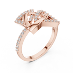 Gold Ring LR-01 (83), Rose Gold, view 2