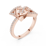 Gold Ring LR-01 (83), Rose Gold, view 2