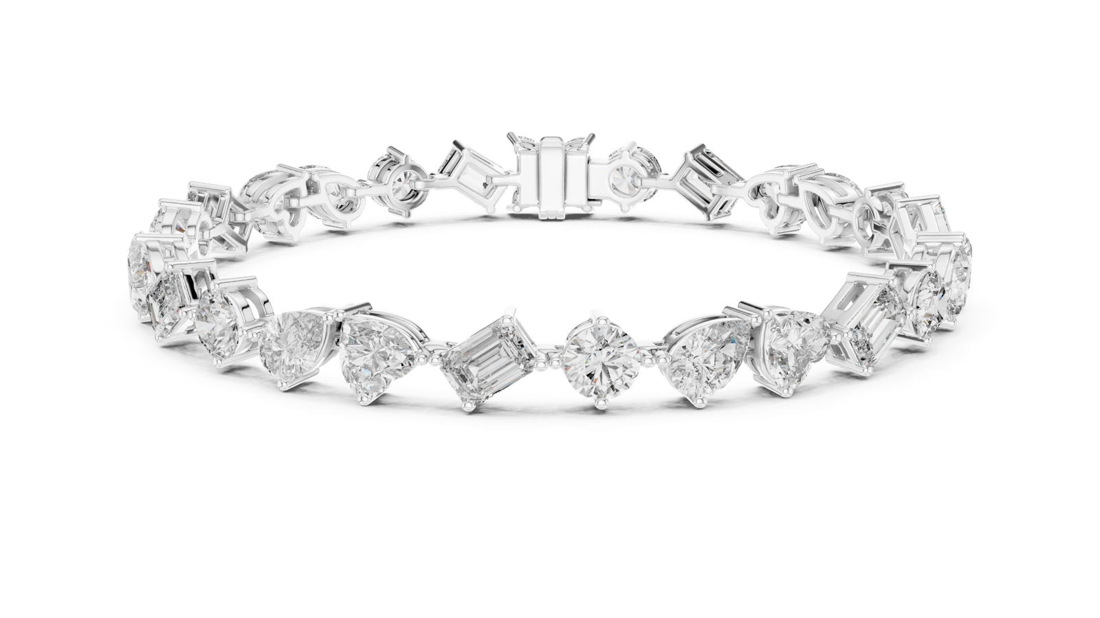 Gold Bracelet DP0028, White Gold, view 4