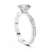 Gold Ring LR-0039, White Gold, view 1