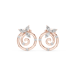 Gold Earrings Earring, Rose Gold, view 4