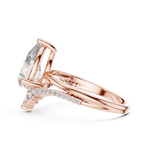 Gold Ring DDLR-059, Rose Gold, view 3
