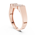 Gold Ring LR-01 (3), Rose Gold, view 1