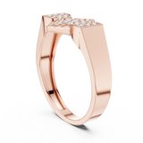 Gold Ring LR-01 (3), Rose Gold, view 1