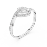 Gold Ring 12-10041@L, White Gold, view 2