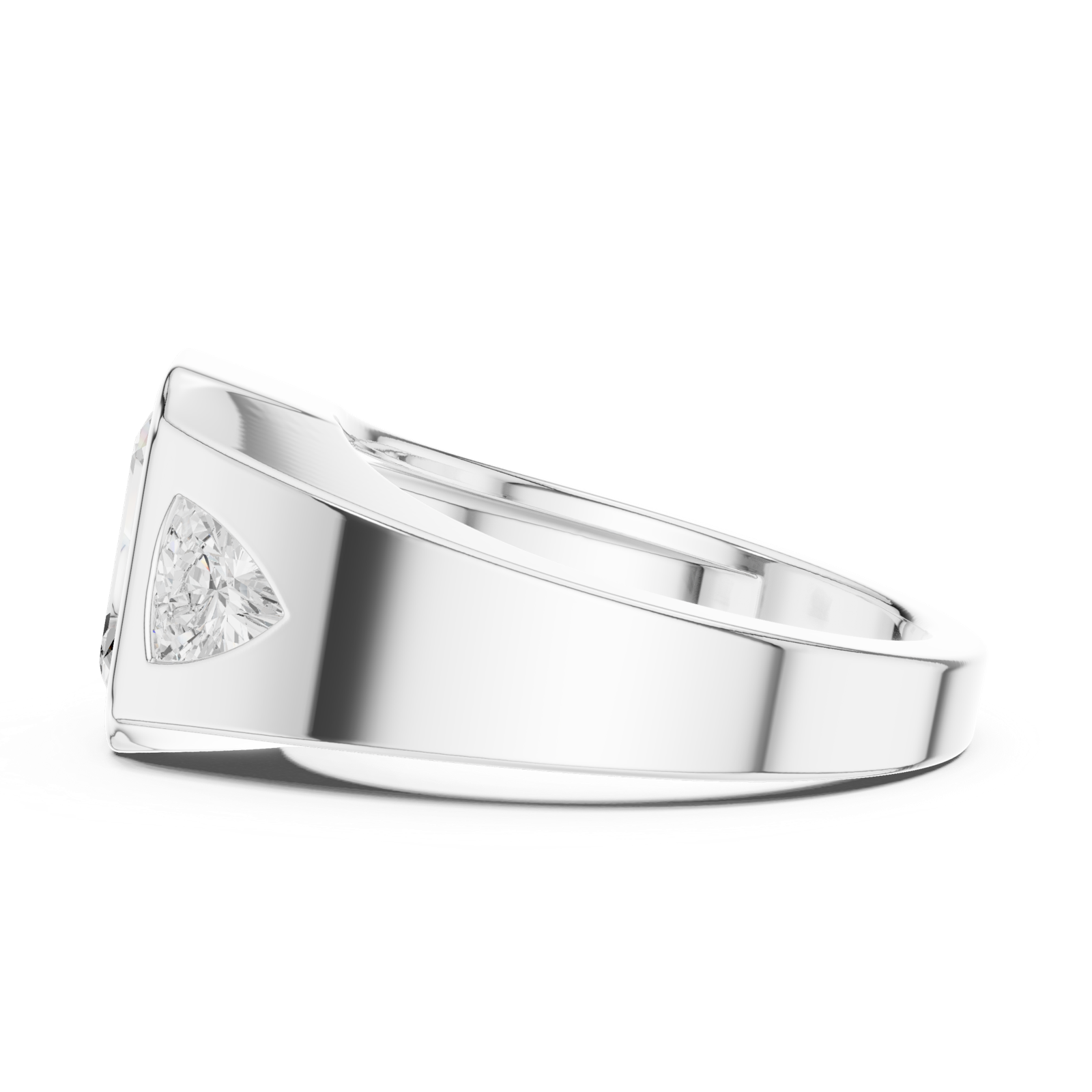 Gold Ring DDLR-285, White Gold, view 3