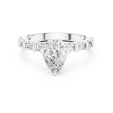 Gold Ring DDLR-1095, White Gold, view 4