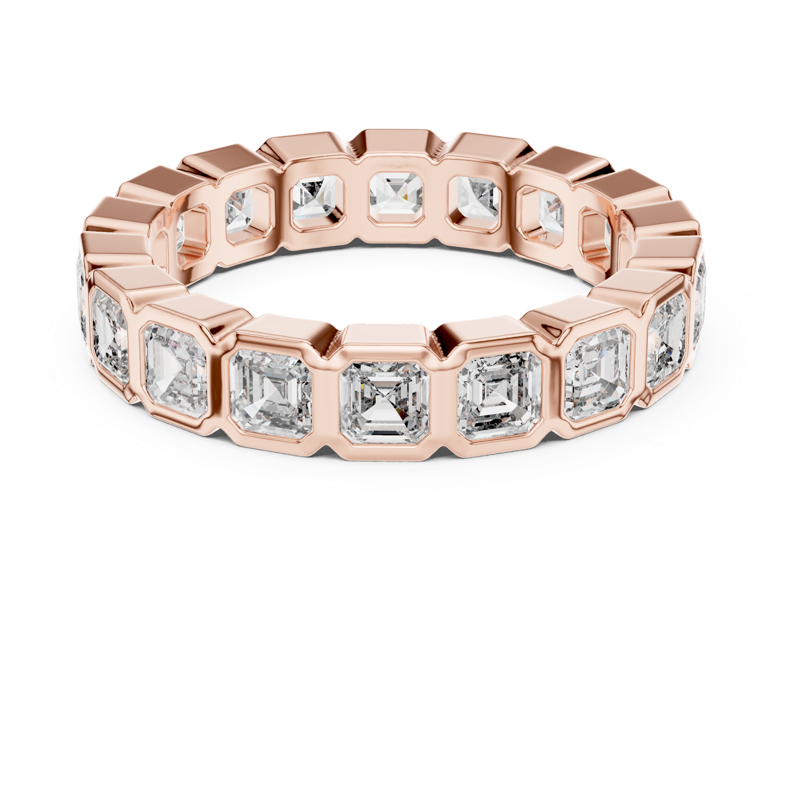 Gold Ring DDLR-219, Rose Gold, view 4