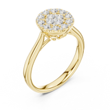 Gold Ring DDLR-780, Yellow Gold, view 2