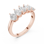 Gold Ring DDLR-1121, Rose Gold, view 2