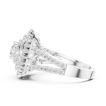 Gold Ring DDLR-761, White Gold, view 3