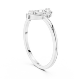 Gold Ring DR-6176, White Gold, view 1