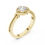 Gold Ring LR-0332, Yellow Gold, view 2