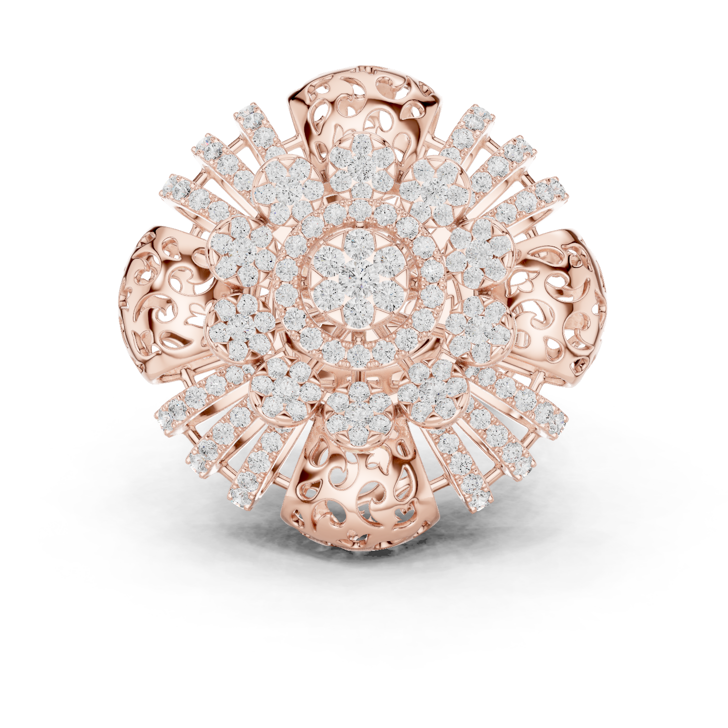 Gold Ring DDLR-774, Rose Gold