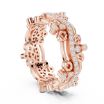 Gold Ring R44, Rose Gold, view 1