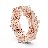 Gold Ring R44, Rose Gold, view 1