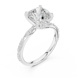 Gold Ring DDLR-962, White Gold, view 2