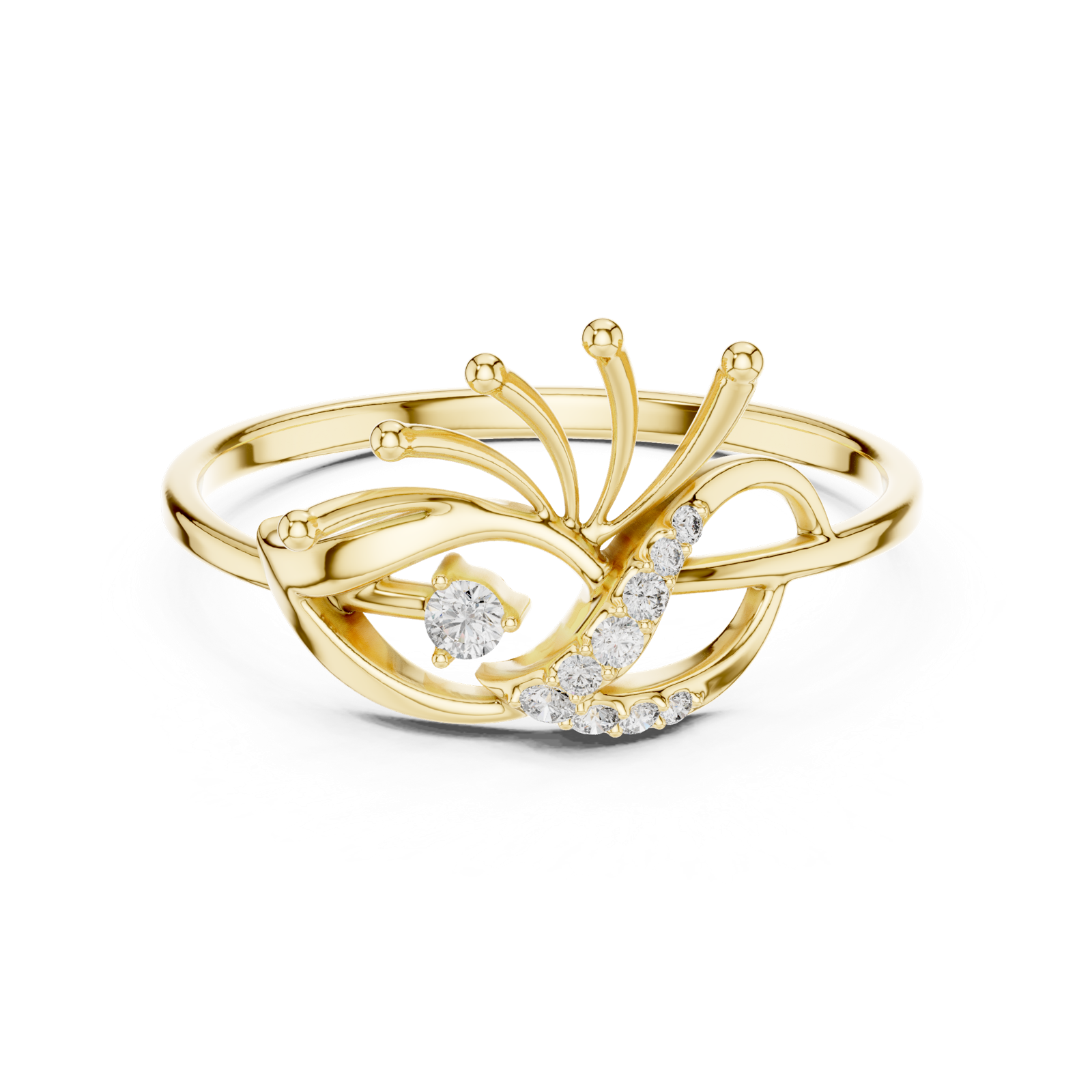 Gold Ring 1 (142), Yellow Gold, view 4