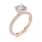 Gold Ring DDLR-873, Rose Gold, view 2
