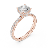 Gold Ring DDLR-873, Rose Gold, view 2