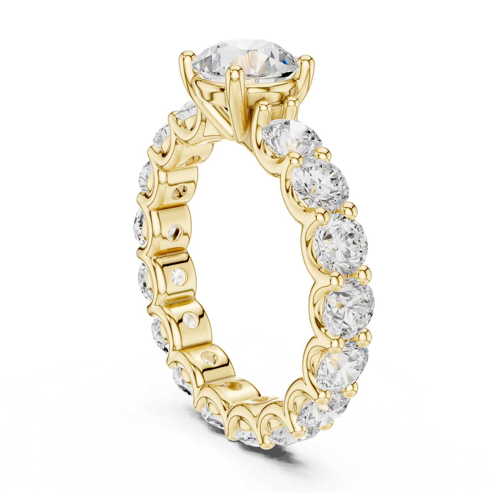 Gold Ring DDLR-656, Yellow Gold, view 1