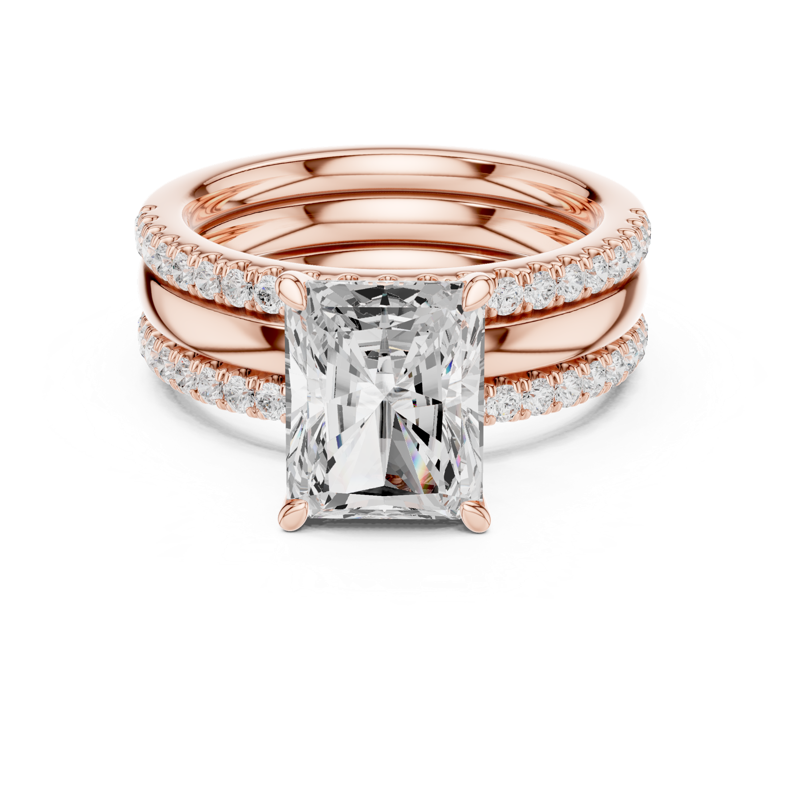 Gold Ring DDLR-950, Rose Gold, view 4