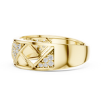 Gold Ring LR-01 (7), Yellow Gold, view 3