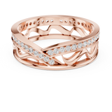Gold Ring R25, Rose Gold, view 4