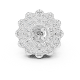 Gold Ring DDLR-752, White Gold, view 4
