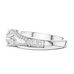 Gold Ring LR-0305, White Gold, view 3