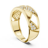 Gold Ring LR-01 (7), Yellow Gold, view 1