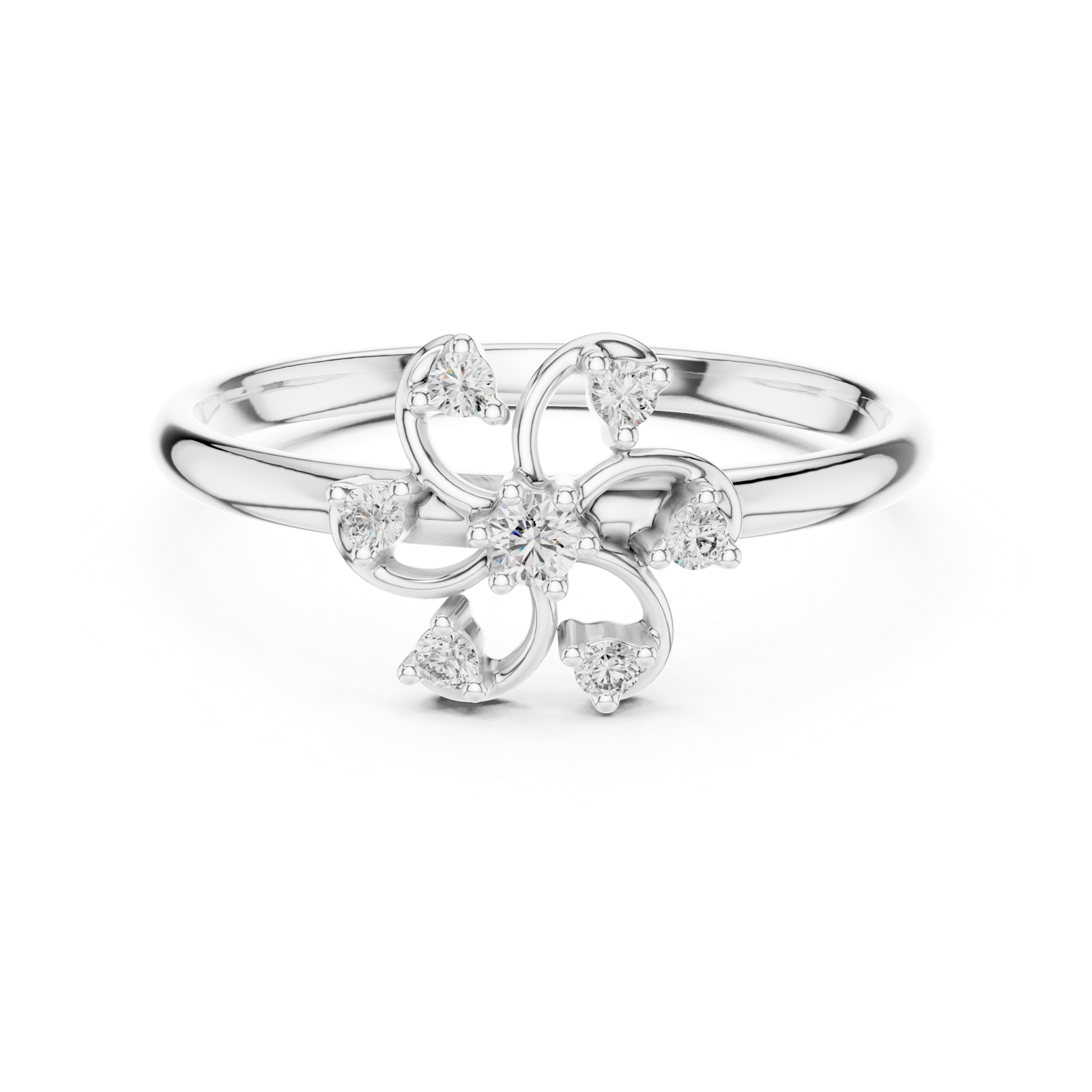 Gold Ring 1 (367), White Gold, view 4