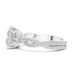 Gold Ring DDLR-1038, White Gold, view 3