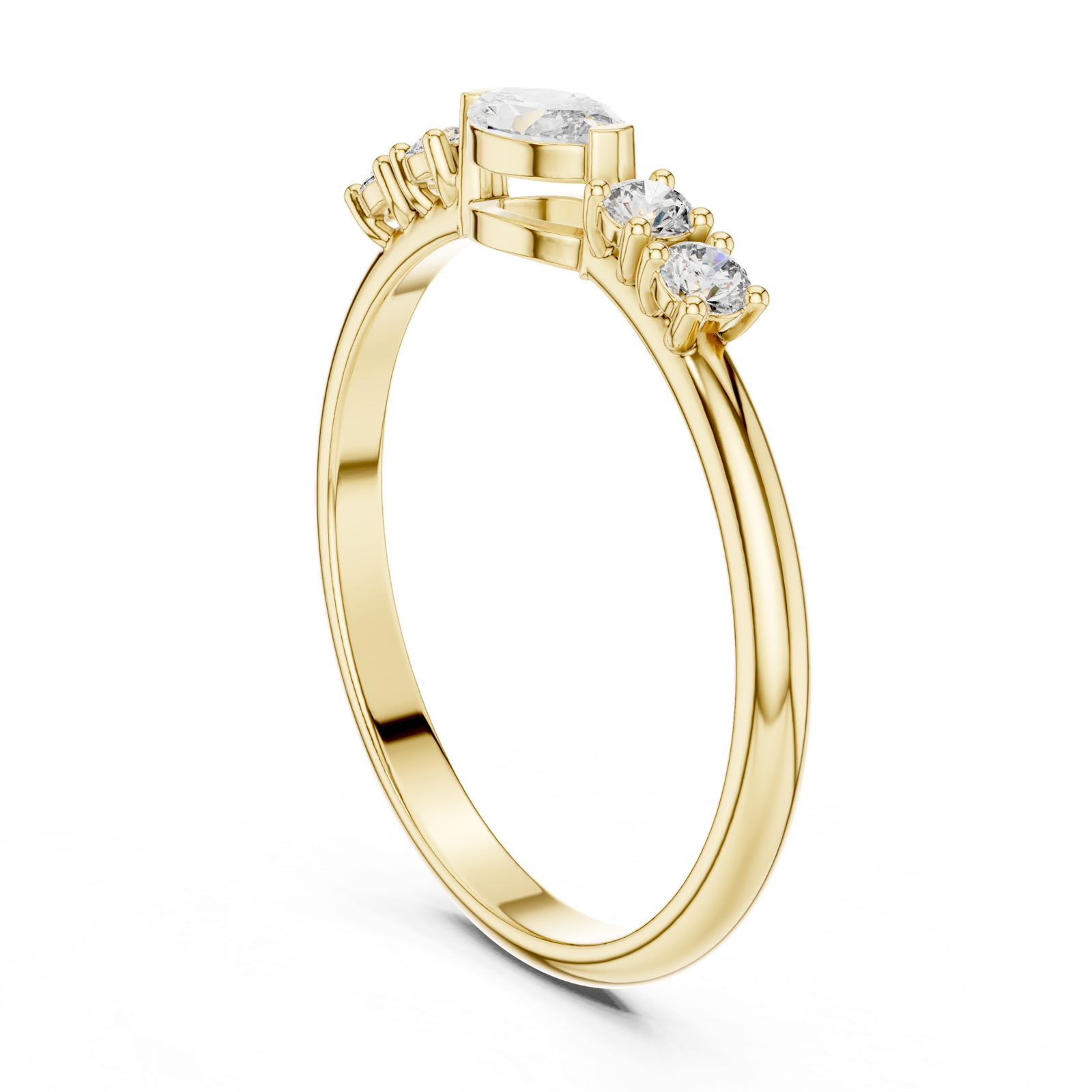 Gold Ring HLR-104, Yellow Gold