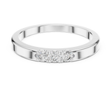 Gold Ring 12-10013@L, White Gold