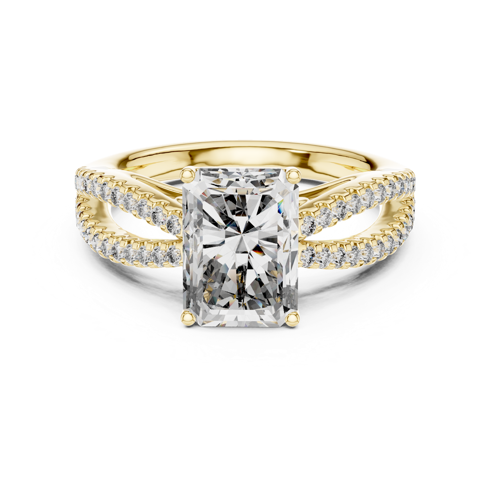 Gold Ring L03-704, Yellow Gold
