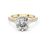 Gold Ring DDLR-162, Yellow Gold, view 4