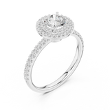 Gold Ring LR-0219, White Gold, view 2